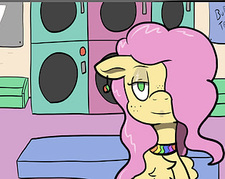 Fluttershy's Laundromat Troubles