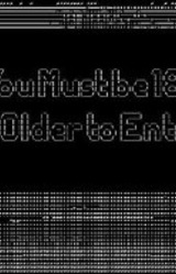 You Must be 18 or Older to Enter