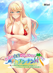 Mizugi no Kinpatsu Bakunyuu JD o Beach de Dekachin Nanpa ~Shourai Yuubou na Ojou-sama Ranshi o Dainashi ni ♪ Hame Ana toshite Ikiru Shiawase o Oshiekomu Natsu~