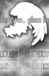 glass eyes, glass heart