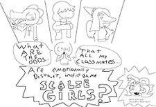 What Are The Odds That All MY Classmates Are Emotionally Distant Indie Game Scalie Girls?