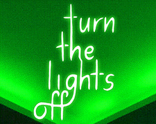 turn the lights off