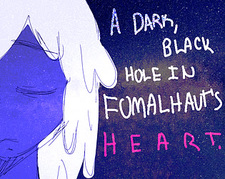 A dark black hole in fomalhaut's heart