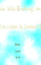 The Rain was Ending, and Light