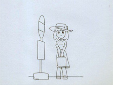 На автобусной остановке