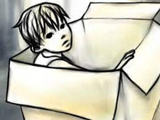 Ребёнок в коробке