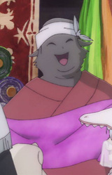 Продавец окрашенных товаров