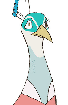 Девушка павлина