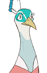 Девушка павлина