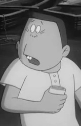 Рыбак с выступающими зубами